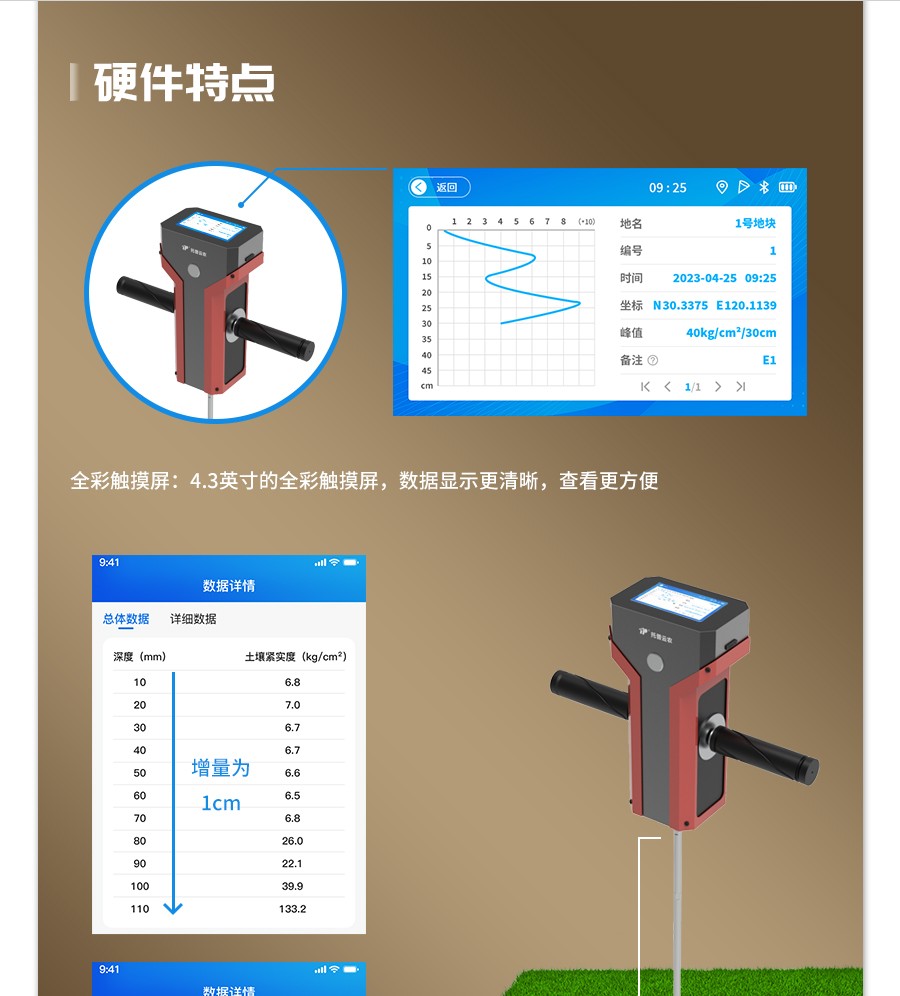 土壤紧实度测量仪